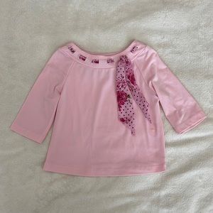 Pink top .  Size 6X